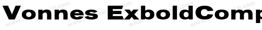Vonnes ExboldCompres字体转换